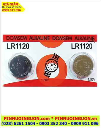 DOMSEM LR1120, AG8, 391 _Pin cúc áo 1.5v Alkaline DOMSEM LR1120, AG8, 391 chính hãng